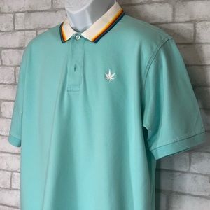 Boast RAINBOW Tipped Polo (L) Rainbow Colorway